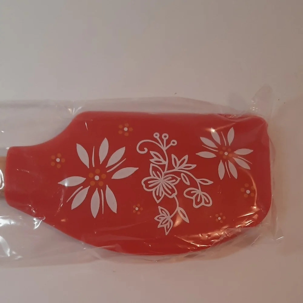 Temp-tations Old World Silicone Spatula Set, Bright Red and Navy Blue